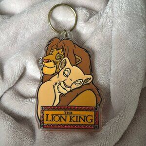 Vintage Official Keychain For Movie Release Disney The Lion King Simba Nala